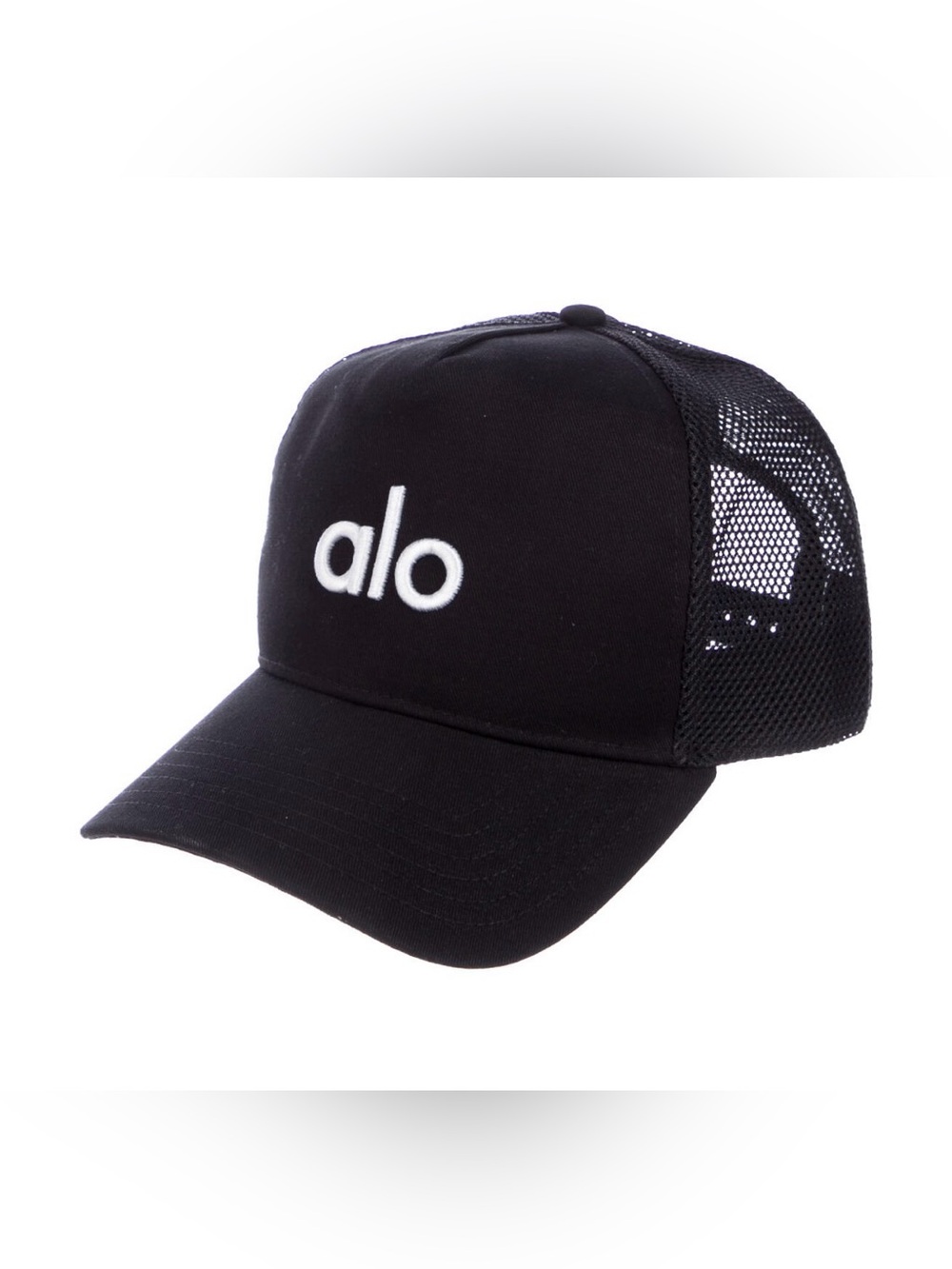 ALO YOGA BLACK MESH LOGO HAT UNISEX